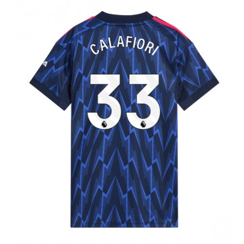 Ženski Nogometni dresi Arsenal Riccardo Calafiori #33 Gostujoči 2025-26 Kratek Rokav